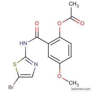 Molecular Structure of 879397-60-1 (Benzamide, 2-(acetyloxy)-N-(5-bromo-2-thiazolyl)-5-methoxy-)