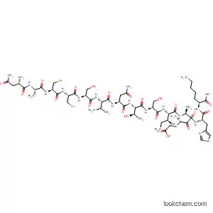 Molecular Structure of 879867-32-0 (L-Lysine,
L-asparaginyl-L-alanyl-L-cysteinyl-L-cysteinyl-L-seryl-L-valyl-L-asparaginyl-
L-threonyl-L-seryl-L-isoleucyl-L-a-glutamyl-L-alanyl-L-histidyl-)