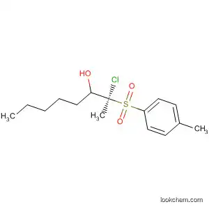 3-Octanol, 2-chloro-2-[(4-methylphenyl)sulfonyl]-, (2R)-