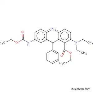 Molecular Structure of 105568-29-4 (5(10H)-Phenazinecarboxylic acid,
2-(diethylamino)-8-[(ethoxycarbonyl)amino]-10-phenyl-, ethyl ester)