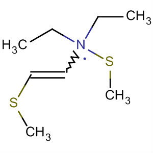 Molecular Structure of 111203-60-2 (Ethenamine, N,N-diethyl-1,2-bis(methylthio)-)