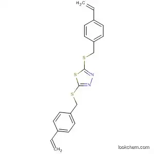Molecular Structure of 128738-52-3 (1,3,4-Thiadiazole, 2,5-bis[[(4-ethenylphenyl)methyl]thio]-)
