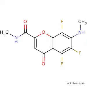 Molecular Structure of 161037-53-2 (4H-1-Benzopyran-2-carboxamide,
5,6,8-trifluoro-N-methyl-7-(methylamino)-4-oxo-)