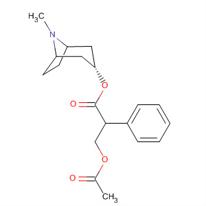 Molecular Structure of 16655-60-0 (Benzeneacetic acid, a-[(acetyloxy)methyl]-,
(3-endo)-8-methyl-8-azabicyclo[3.2.1]oct-3-yl ester)
