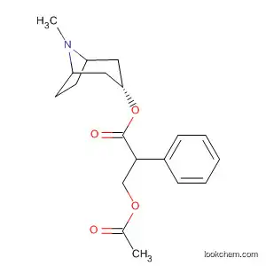 Molecular Structure of 16655-60-0 (Benzeneacetic acid, a-[(acetyloxy)methyl]-,
(3-endo)-8-methyl-8-azabicyclo[3.2.1]oct-3-yl ester)