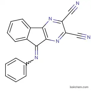 Molecular Structure of 167490-24-6 (9H-Indeno[1,2-b]pyrazine-2,3-dicarbonitrile, 9-(phenylimino)-)