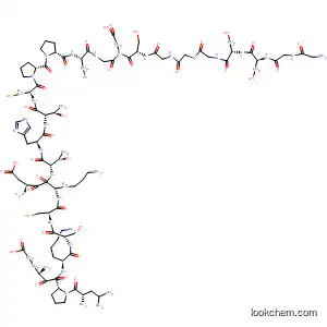 Molecular Structure of 178764-91-5 (Glycine,
L-leucyl-L-a-glutamyl-L-prolyl-L-lysyl-L-seryl-L-cysteinyl-L-a-aspartyl-L-lysyl-
L-threonyl-L-histidyl-L-threonyl-L-cysteinyl-L-prolyl-L-prolyl-L-cysteinylglycyl
glycylglycyl-L-seryl-L-serylglycylglycylglycyl-L-seryl-)