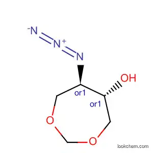 Molecular Structure of 180267-29-2 (1,3-Dioxepan-5-ol, 6-azido-, trans-)