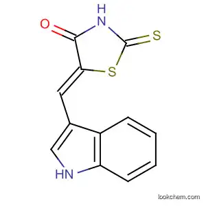 Molecular Structure of 181765-59-3 (4-Thiazolidinone, 5-(1H-indol-3-ylmethylene)-2-thioxo-, (5Z)-)