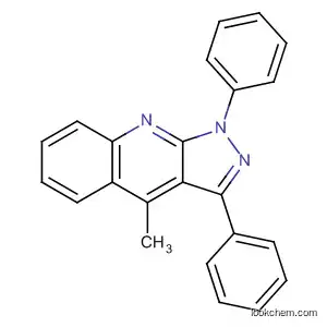 Molecular Structure of 199286-61-8 (1H-Pyrazolo[3,4-b]quinoline, 4-methyl-1,3-diphenyl-)