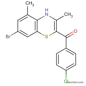 Molecular Structure of 200938-22-3 (Methanone,
(7-bromo-3,5-dimethyl-4H-1,4-benzothiazin-2-yl)(4-chlorophenyl)-)
