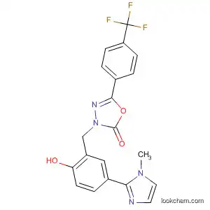 Molecular Structure of 202821-93-0 (1,3,4-Oxadiazol-2(3H)-one,
3-[[2-hydroxy-5-(1-methyl-1H-imidazol-2-yl)phenyl]methyl]-5-[4-(trifluoro
methyl)phenyl]-)