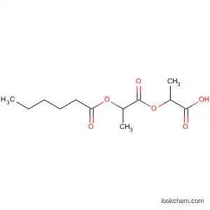 Molecular Structure of 206876-97-3 (Hexanoic acid, 2-(1-carboxyethoxy)-1-methyl-2-oxoethyl ester)