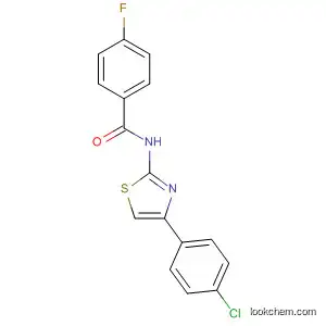 Molecular Structure of 313274-50-9 (Benzamide, N-[4-(4-chlorophenyl)-2-thiazolyl]-4-fluoro-)