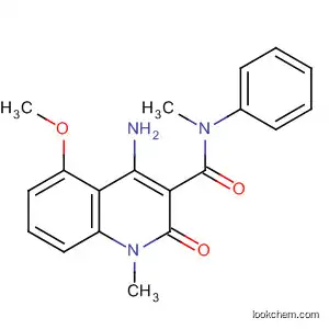 Molecular Structure of 335640-56-7 (3-Quinolinecarboxamide,
4-amino-1,2-dihydro-5-methoxy-N,1-dimethyl-2-oxo-N-phenyl-)
