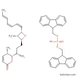 Molecular Structure of 455948-98-8 (Phosphoric acid,
(1S,2S,3S,4Z,6Z,8E)-1-[(3S)-3-[(2S,3S)-3,6-dihydro-3-methyl-6-oxo-2
H-pyran-2-yl]butyl]-3-hydroxy-2-methyl-4,6,8-decatrienyl
bis(9H-fluoren-9-ylmethyl) ester)