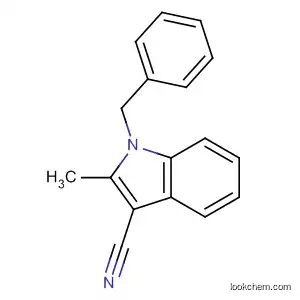 Molecular Structure of 639499-85-7 (1H-Indole-3-carbonitrile, 2-methyl-1-(phenylmethyl)-)