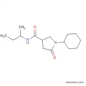Molecular Structure of 697791-13-2 (3-Pyrrolidinecarboxamide, 1-cyclohexyl-N-(1-methylpropyl)-5-oxo-)