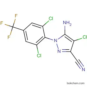 Molecular Structure of 724764-50-5 (1H-Pyrazole-3-carbonitrile,
5-amino-4-chloro-1-[2,6-dichloro-4-(trifluoromethyl)phenyl]-)