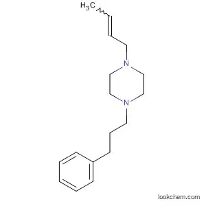 Molecular Structure of 76087-46-2 (Piperazine, 1-(2-butenyl)-4-(3-phenylpropyl)-)