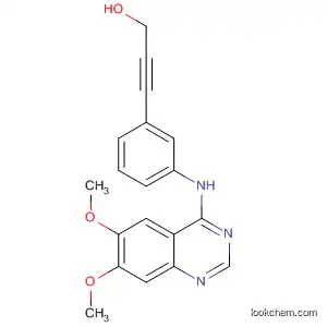 Molecular Structure of 775264-39-6 (2-Propyn-1-ol, 3-[3-[(6,7-dimethoxy-4-quinazolinyl)amino]phenyl]-)