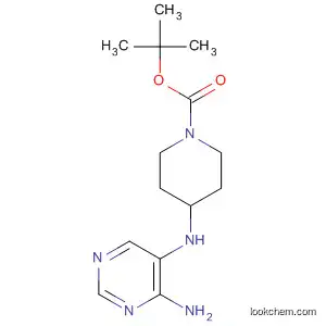 Molecular Structure of 784155-44-8 (1-Piperidinecarboxylic acid, 4-[(4-amino-5-pyrimidinyl)amino]-,
1,1-dimethylethyl ester)
