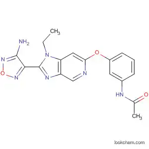 Molecular Structure of 788820-06-4 (Acetamide,
N-[3-[[2-(4-amino-1,2,5-oxadiazol-3-yl)-1-ethyl-1H-imidazo[4,5-c]pyridin
-6-yl]oxy]phenyl]-)