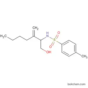 Molecular Structure of 798575-99-2 (Benzenesulfonamide, N-[1-(hydroxymethyl)-2-methylenehexyl]-4-methyl-)