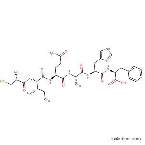 Molecular Structure of 855399-31-4 (L-Phenylalanine, L-cysteinyl-L-isoleucyl-L-glutaminyl-L-alanyl-L-histidyl-)