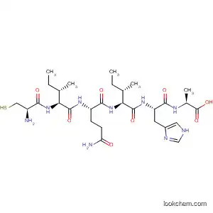 Molecular Structure of 855399-33-6 (L-Alanine, L-cysteinyl-L-isoleucyl-L-glutaminyl-L-isoleucyl-L-histidyl-)