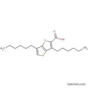 Molecular Structure of 880088-84-6 (Thieno[3,2-b]thiophene-2-carboxylic acid, 3,6-dihexyl-)