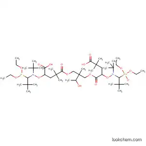 Molecular Structure of 880098-22-6 (Pentanedioic acid,
4-[[[1-(diethoxyphosphinyl)-2,2-dimethylpropyl](1,1-dimethylethyl)amino]
oxy]-2,2-dimethyl-,
5,5'-[2-[4-(2-carboxy-2-methylpropyl)-6,7-bis(1,1-dimethylethyl)-8-ethoxy
-8-oxido-3-oxo-2,5,9-trioxa-6-aza-8-phosphaundec-1-yl]-2-(hydroxyethyl
)-1,3-propanediyl] ester)