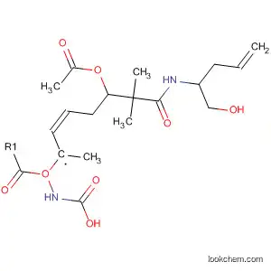 Molecular Structure of 880264-47-1 (Carbamic acid,
[(2Z)-5-(acetyloxy)-7-[[1-(hydroxymethyl)-3-butenyl]amino]-6,6-dimethyl-
7-oxo-2-heptenyl]-, methyl ester)