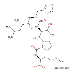 Molecular Structure of 880348-73-2 (L-Methionine, L-leucyl-L-histidyl-L-threonyl-L-prolyl-)