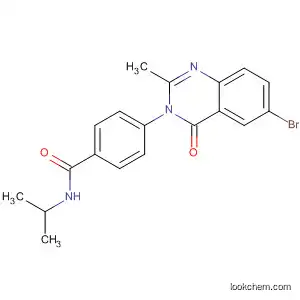 Molecular Structure of 880353-04-8 (Benzamide,
4-(6-bromo-2-methyl-4-oxo-3(4H)-quinazolinyl)-N-(1-methylethyl)-)