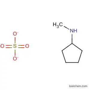 Molecular Structure of 880495-36-3 (Cyclopentanamine, N-methyl-, sulfate (1:1))