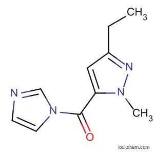 Molecular Structure of 880495-49-8 (1H-Imidazole, 1-[(3-ethyl-1-methyl-1H-pyrazol-5-yl)carbonyl]-)