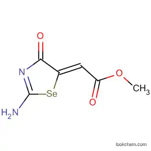 Molecular Structure of 880873-68-7 (Acetic acid, (2-amino-4-oxo-5(4H)-selenazolylidene)-, methyl ester,
(2Z)-)
