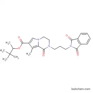 Molecular Structure of 880876-96-0 (Pyrrolo[1,2-a]pyrazine-7-carboxylic acid,
2-[3-(1,3-dihydro-1,3-dioxo-2H-isoindol-2-yl)propyl]-1,2,3,4-tetrahydro-
8-methyl-1-oxo-, 1,2,2-trimethylpropyl ester)