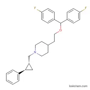 Molecular Structure of 881647-74-1 (Piperidine,
4-[2-[bis(4-fluorophenyl)methoxy]ethyl]-1-[[(1R,2R)-2-phenylcyclopropyl]
methyl]-)