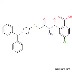 Molecular Structure of 883004-29-3 (Benzoic acid, 4-chloro-,
2-[[[1-(diphenylmethyl)-3-azetidinyl]thio]acetyl]hydrazide)
