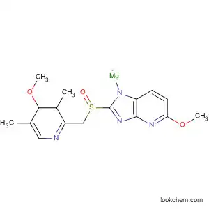 Molecular Structure of 884304-68-1 (1H-Imidazo[4,5-b]pyridine,
5-methoxy-2-[[(4-methoxy-3,5-dimethyl-2-pyridinyl)methyl]sulfinyl]-,
magnesium salt)