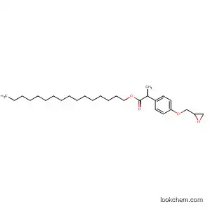 Molecular Structure of 884337-23-9 (Benzenepropanoic acid, 4-(oxiranylmethoxy)-, hexadecyl ester)