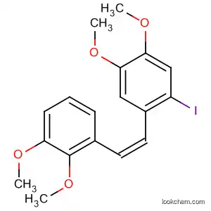 Molecular Structure of 890136-69-3 (Benzene,
1-[(1Z)-2-(2,3-dimethoxyphenyl)ethenyl]-2-iodo-4,5-dimethoxy-)