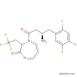 Molecular Structure of 892144-12-6 (2H-1,4-Diazepin-2-one,
4-[(3R)-3-amino-1-oxo-4-(2,4,5-trifluorophenyl)butyl]hexahydro-3-(2,2,2-
trifluoroethyl)-, (3R)-)