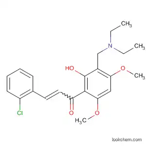Molecular Structure of 896728-33-9 (2-Propen-1-one,
3-(2-chlorophenyl)-1-[3-[(diethylamino)methyl]-2-hydroxy-4,6-dimethoxy
phenyl]-)
