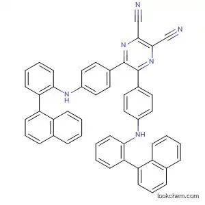 Molecular Structure of 898546-75-3 (2,3-Pyrazinedicarbonitrile,
5,6-bis[4-(1-naphthalenylphenylamino)phenyl]-)