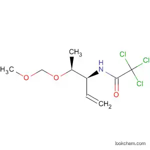 Molecular Structure of 908855-89-0 (Acetamide,
2,2,2-trichloro-N-[(1S)-1-[(1S)-1-(methoxymethoxy)ethyl]-2-propenyl]-)