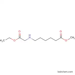 Molecular Structure of 908859-28-9 (Hexanoic acid, 6-[(2-ethoxy-2-oxoethyl)amino]-, methyl ester)