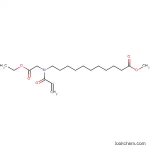 Molecular Structure of 908859-30-3 (Undecanoic acid, 11-[(2-ethoxy-2-oxoethyl)(1-oxo-2-propenyl)amino]-,
methyl ester)